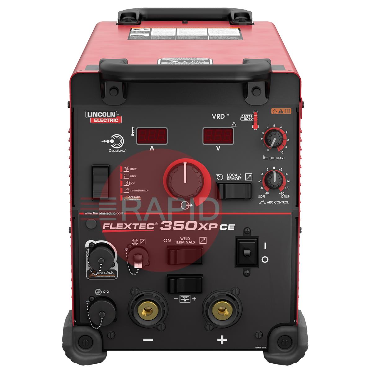 K5422-1  Lincoln Flextec 350XP CE Multi-Process Welder Power Source - 380v / 460v / 575v, 3ph